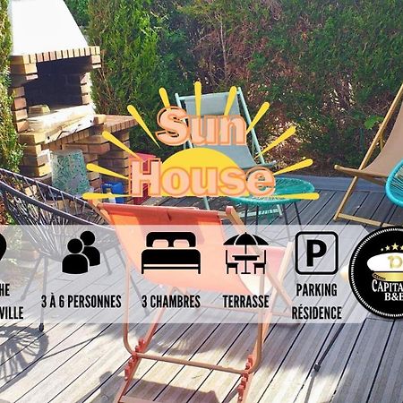 Apartamento Sun House - Terrasse Parking Privé gratuit Troyes Exterior foto